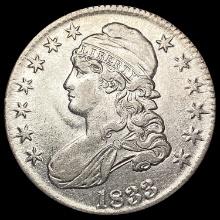 1833 Capped Bust Half Dollar NEARLY UNCIRCULATED