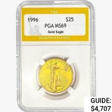 1996 $25 1/2oz. American Gold Eagle PGA MS69