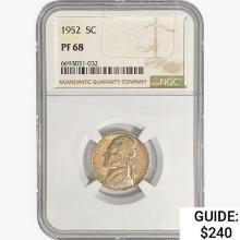 1952 Jefferson Nickel NGC PF68