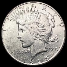 1925-S Silver Peace Dollar CLOSELY UNCIRCULATED