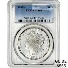 1878-S Morgan Silver Dollar PCGS MS64