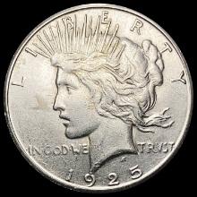 1925-S Silver Peace Dollar CLOSELY UNCIRCULATED