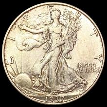 1937-D Walking Liberty Half Dollar CLOSELY UNCIRCU