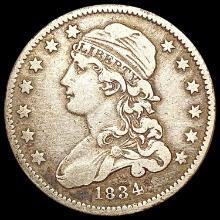 1834 Capped Bust Quarter NICELY CIRCULATED