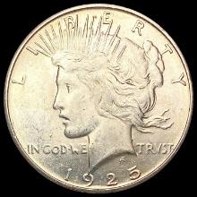 1925-S Silver Peace Dollar CLOSELY UNCIRCULATED