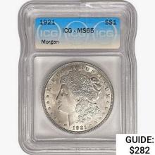 1921 Morgan Silver Dollar ICG MS65