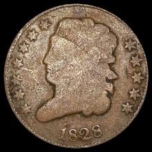 1828 Classic Head Half Cent LIGHTLY CIRCULATED