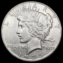 1935-S Silver Peace Dollar CLOSELY UNCIRCULATED