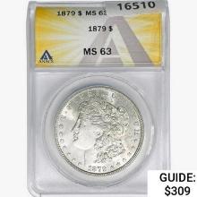 1879 Morgan Silver Dollar ANACS MS63