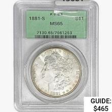 1881-S Morgan Silver Dollar PCGS MS65