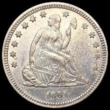 1861 Seated Liberty Quarter CLOSELY UNCIRCULATED