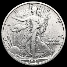 1917 Walking Liberty Half Dollar CLOSELY UNCIRCULA