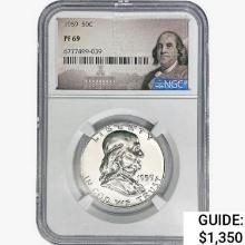 1959 Franklin Half Dollar NGC PF69