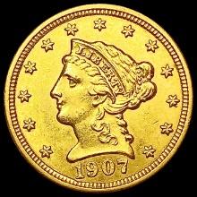 1907 $2.50 Gold Quarter Eagle UNCIRCULATED