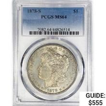 1878-S Morgan Silver Dollar PCGS MS64