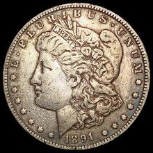 1891-CC Morgan Silver Dollar LIGHTLY CIRCULATED