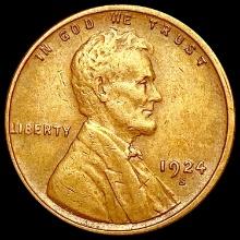 1924-S Wheat Cent CLOSELY UNCIRCULATED