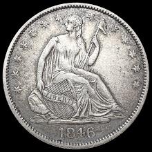 1846-O Seated Liberty Half Dollar CLOSELY UNCIRCUL