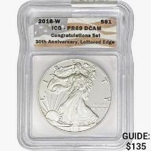 2016-W Silver Eagle ICG PR69 DCAM Ltrd Edge