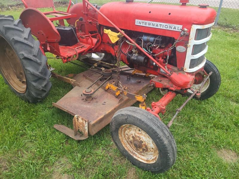 International Cub Lo Boy Tractor w/ Woods 60" Belly Mower & Blade