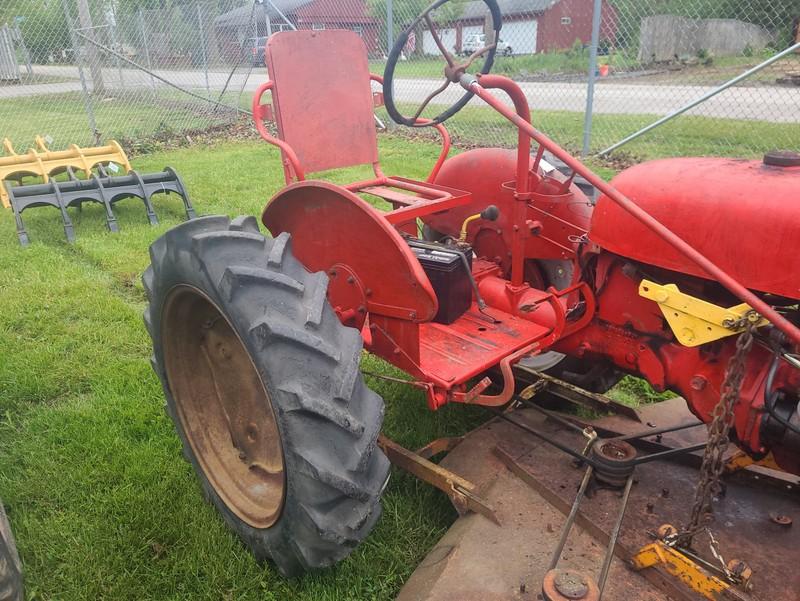 International Cub Lo Boy Tractor w/ Woods 60" Belly Mower & Blade