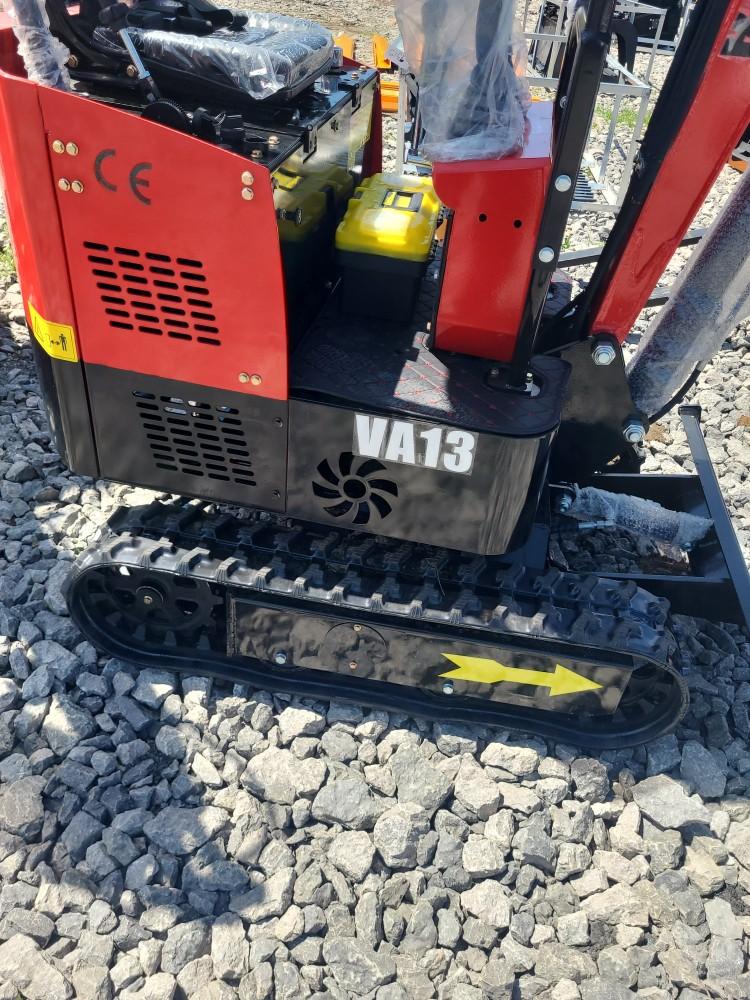 Red Miva VA13 Mini Excavator w/ Thumb