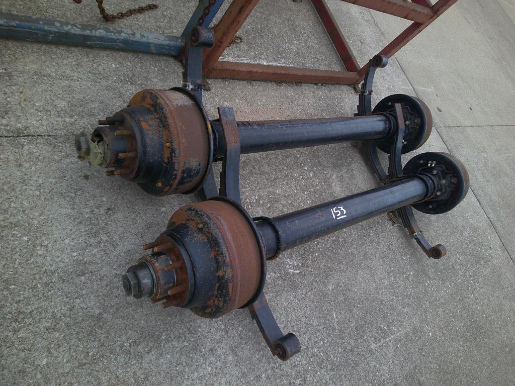 (2) 10K LB AXLE- 74F W/ SPRING