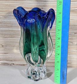 3 Art Glass Vases