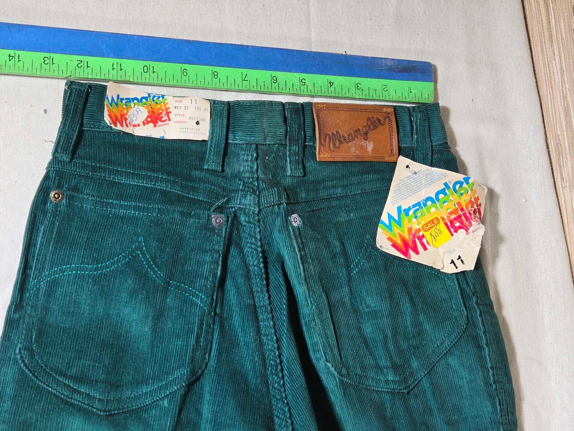 3 Pair of New Old Stock Womens Wrangler Corduroys