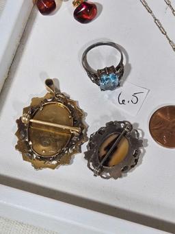 Vintage .800 Silver & Gold Filled Jewelry