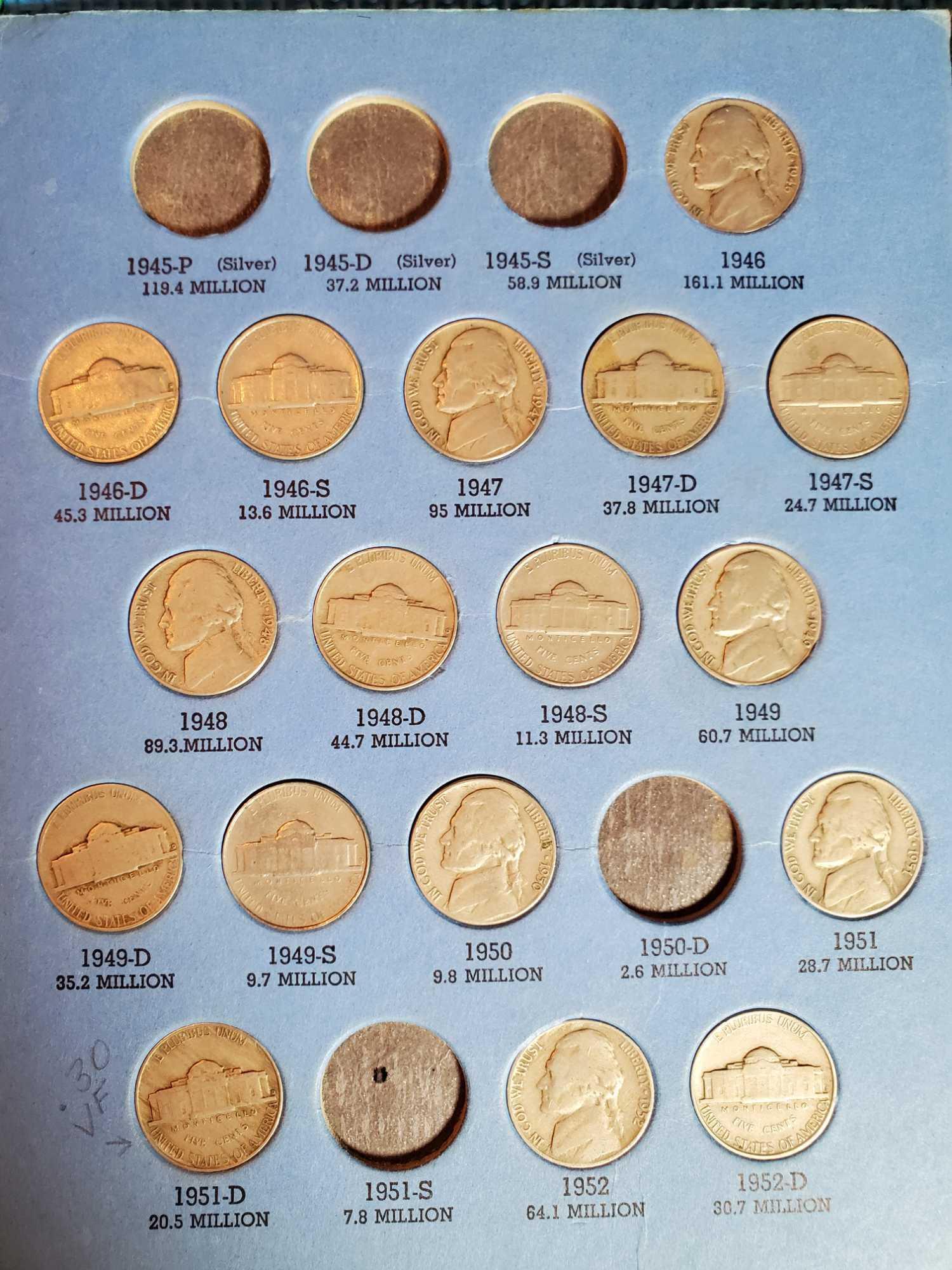 8 Proof and 2 UNC US Mint Sets, Partial Jefferson Nickel and Wheat Cent Albums, and World Coins