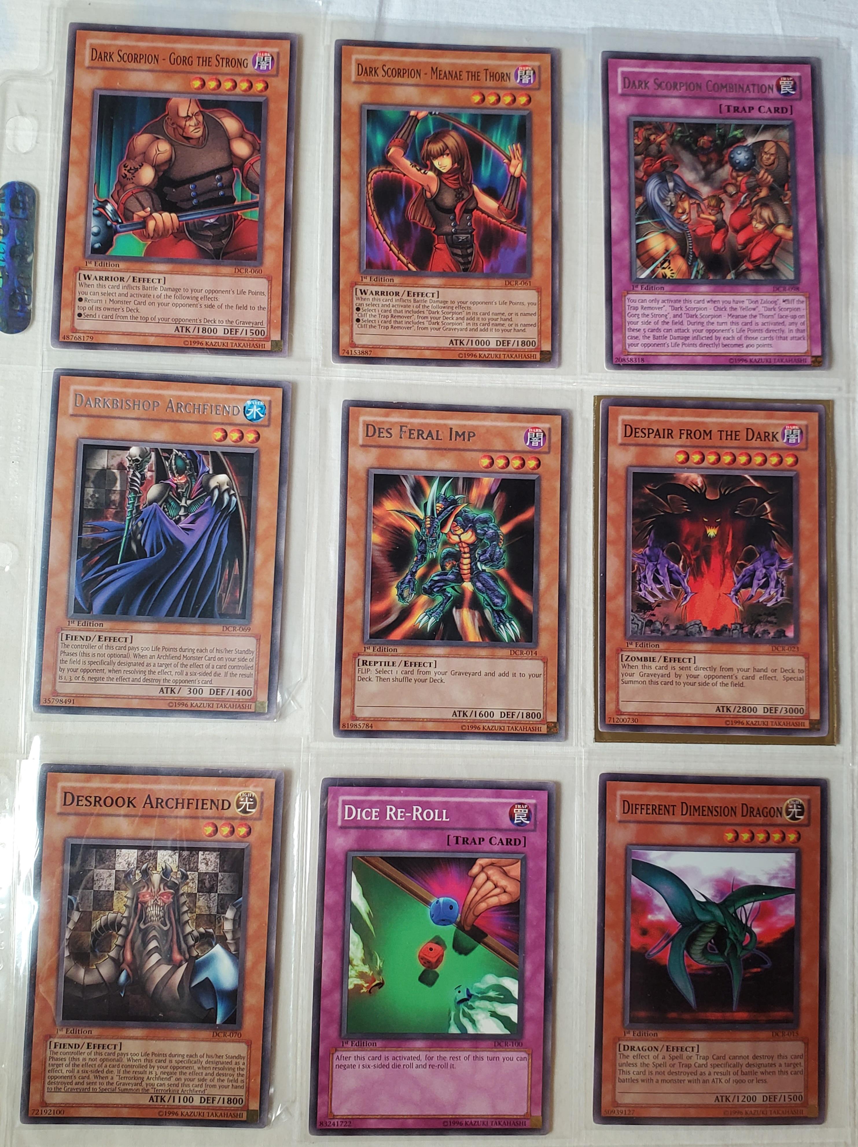 Full Set of 106 Yu-Gi-Oh! 2003 Dark Crisis DCR  Trading Cards, 105  of 106 are 1st Edition