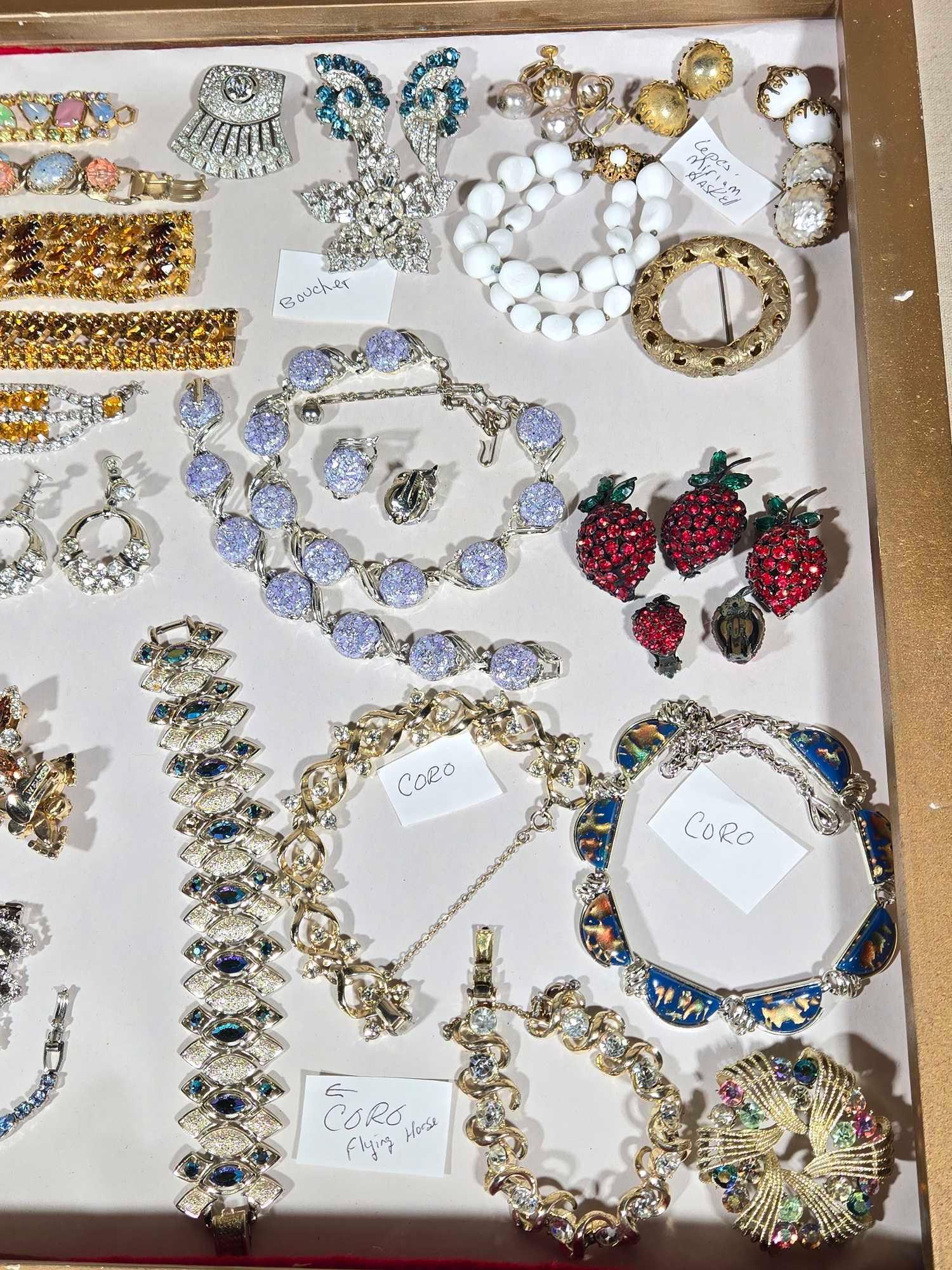 Great Collection of Vintage Costume Jewelry incl. Signed
