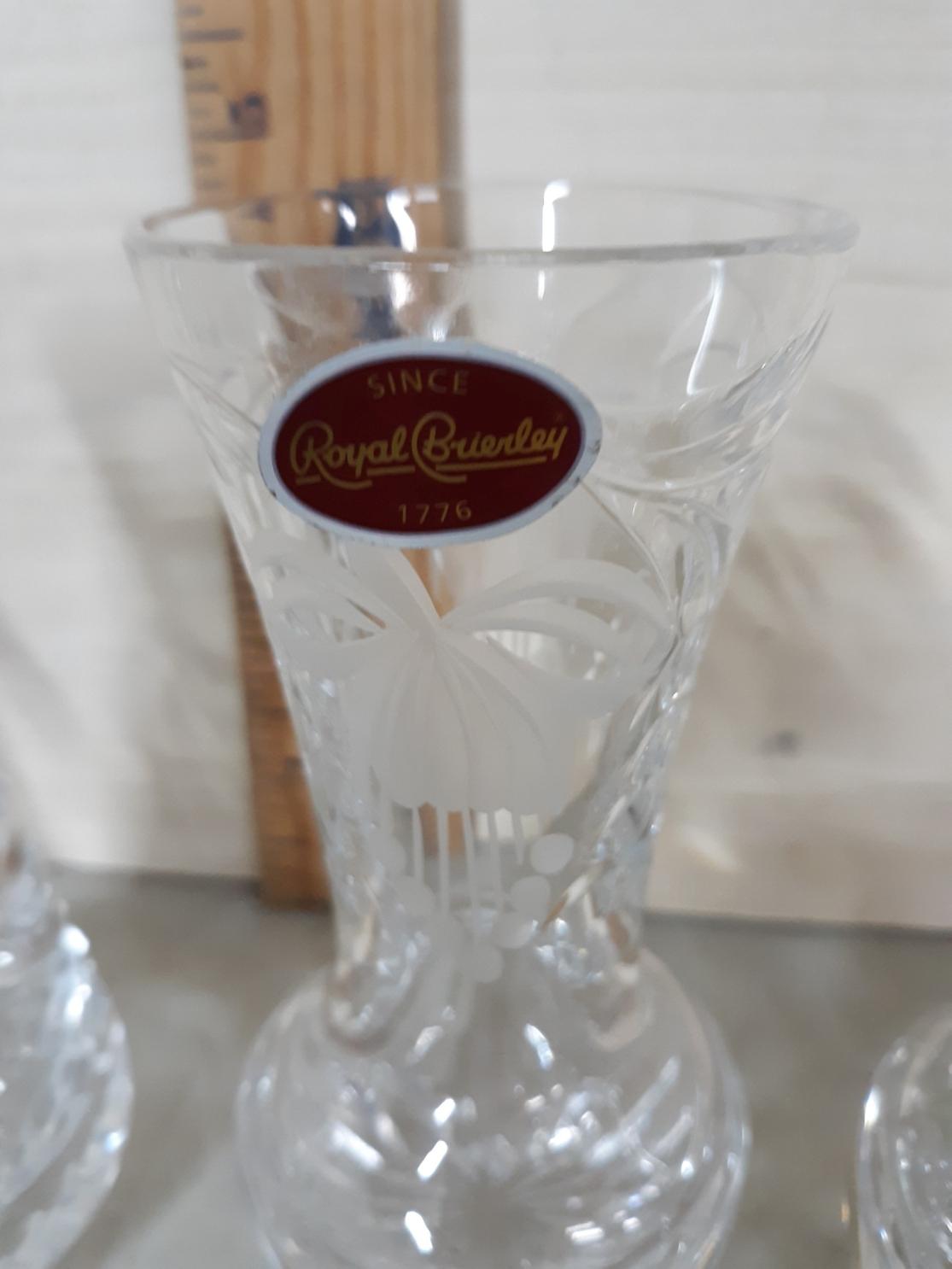 Small Crystal Bud Vases