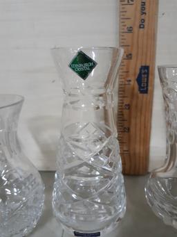 Small Crystal Bud Vases
