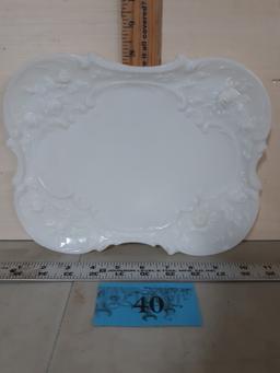 Vintage Milk Glass Tray