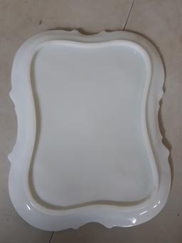 Vintage Milk Glass Tray