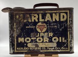 1920's Marland 1/2 Gallon Oil Can Ponca City, Oklahoma