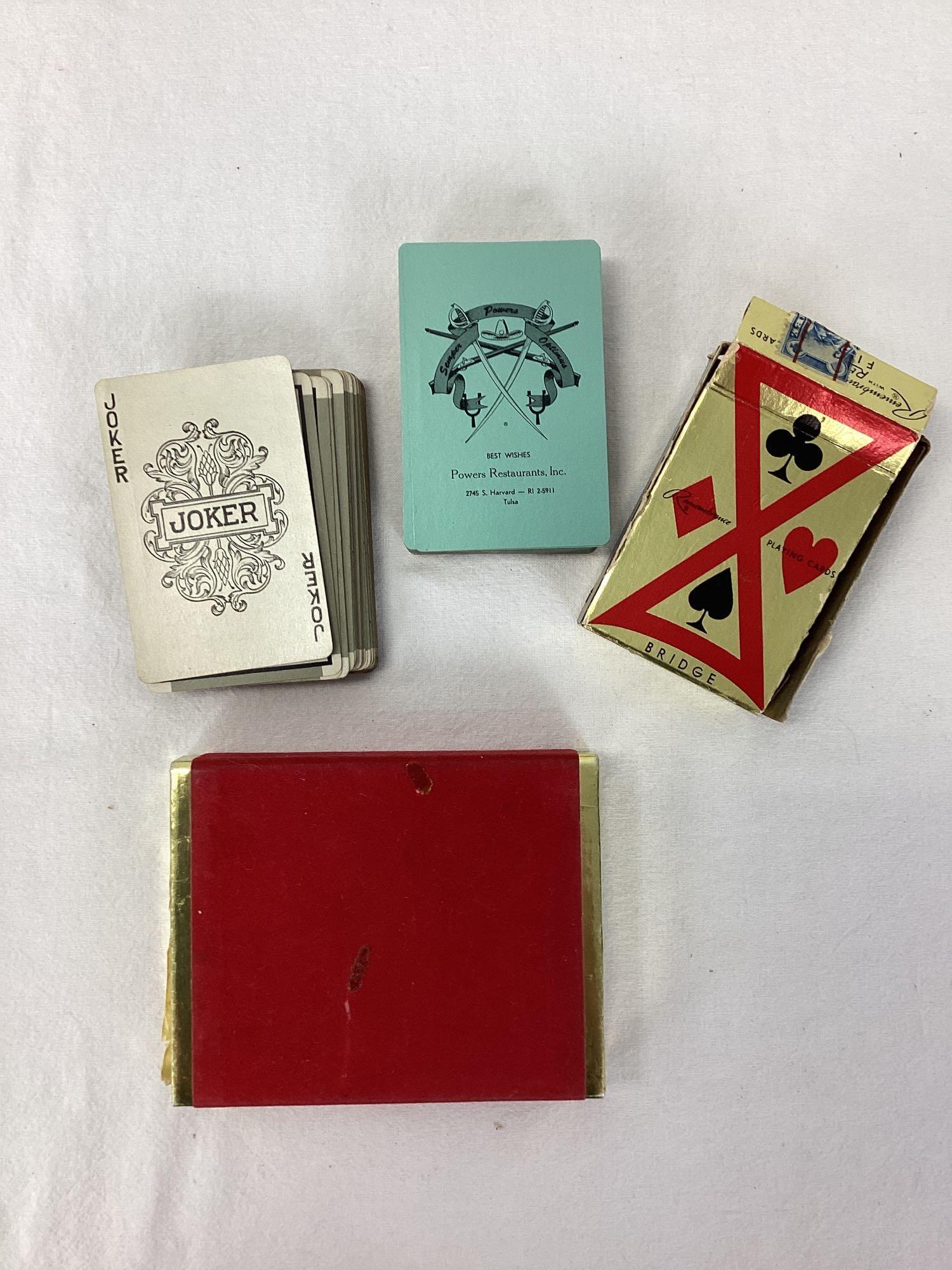 Three Tulsa, OK Decks of Playing Cards