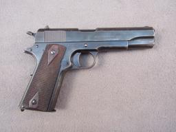 handgun: COLT Model 1911, Semi-Auto Pistol, .45, 7 shot, 5" barrel, S#301938