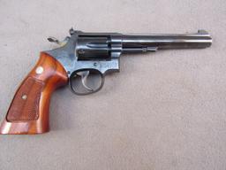 handgun: S&W Model 17, Revolver, .22LR, 6 shot, 6" barrel, S#K429665