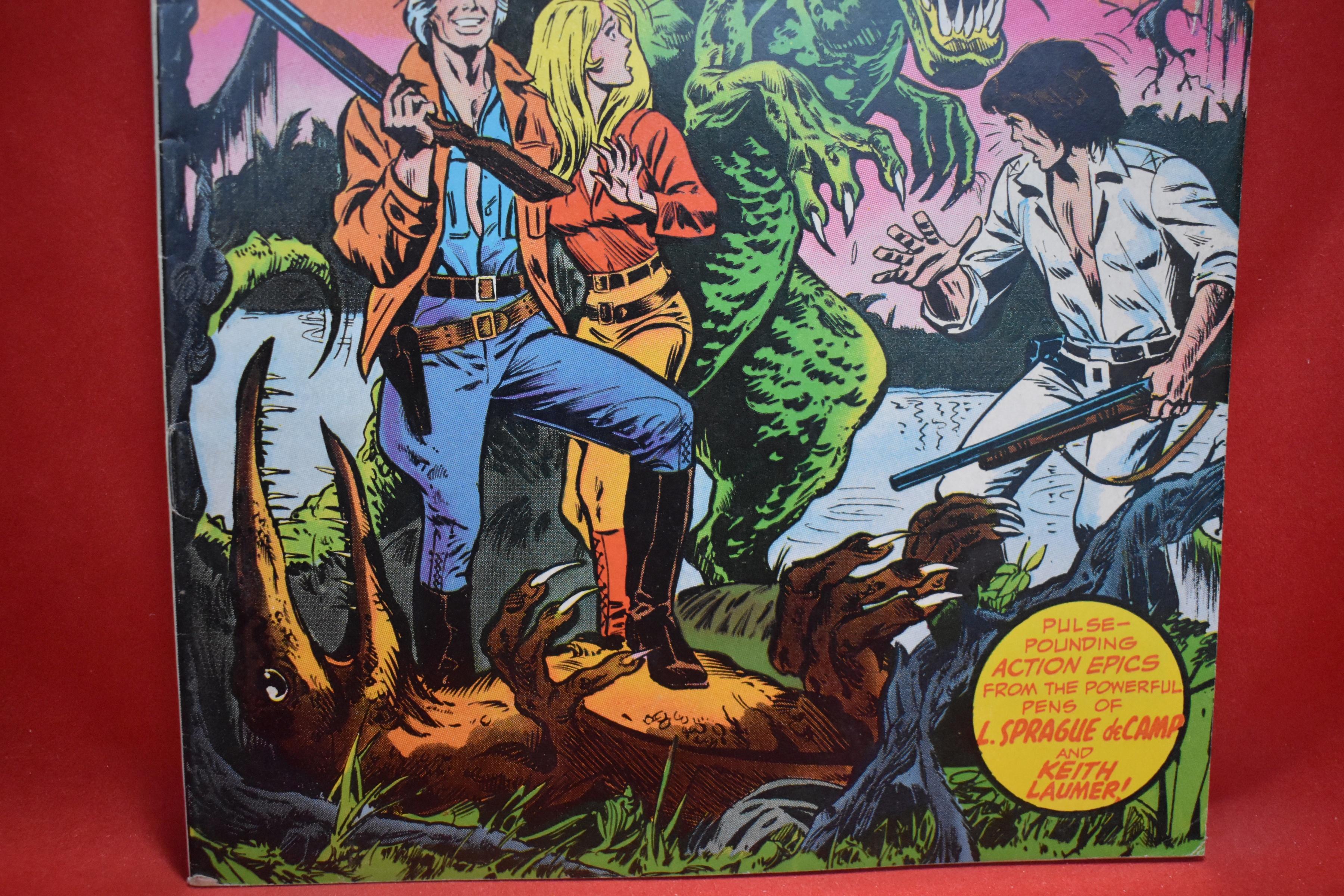 WORLDS UNKNOWN #2 | A GUN FOR DINOSAUR! | JOHN ROMITA SR - 1973 | NICE ONE!