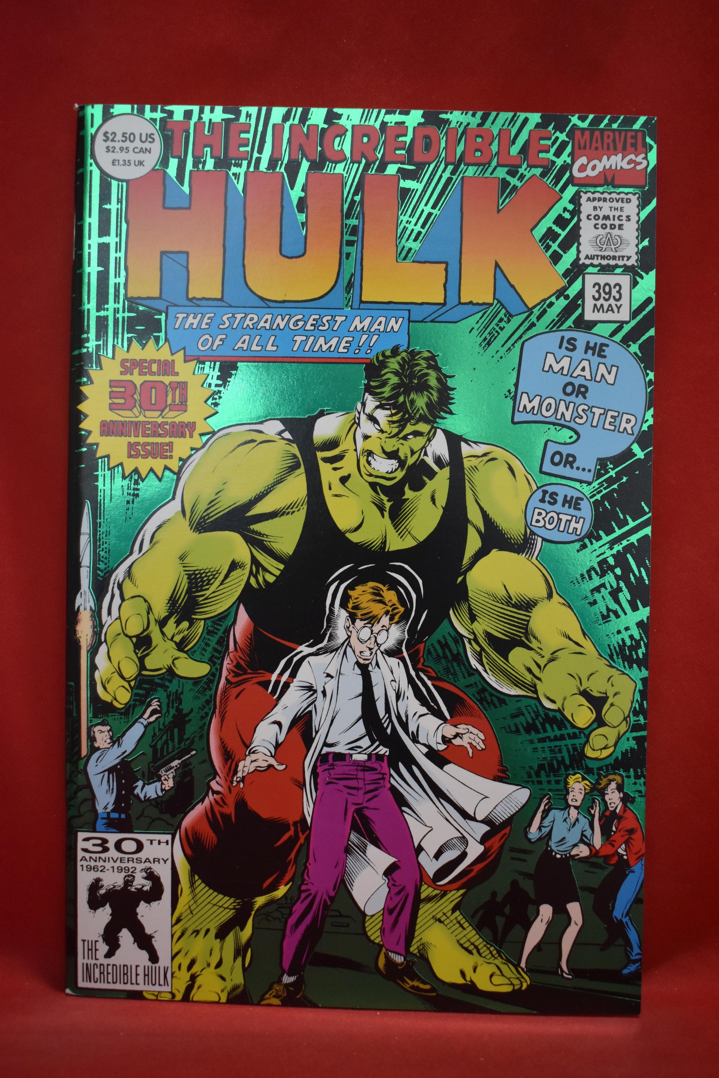 HULK #393 | ORIGIN OF HULK RETOLD! | GREEN FOIL HOMAGE TO HULK 1