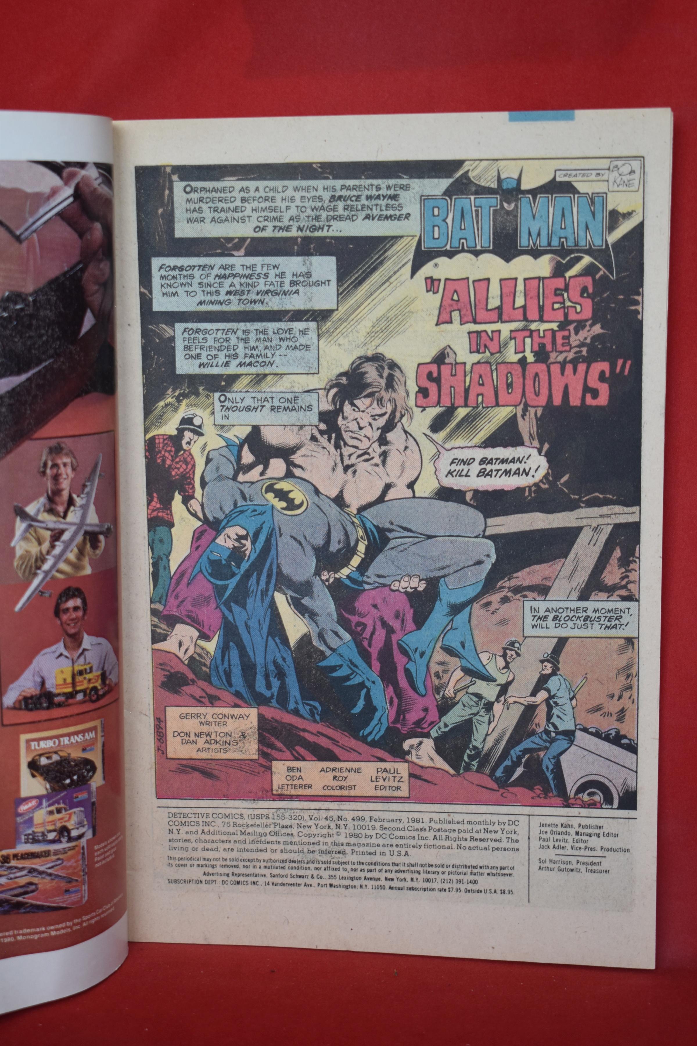 DETECTIVE COMICS #499 | ALLIES IN THE SHADOWS! | JIM APARO - NEWSSTAND