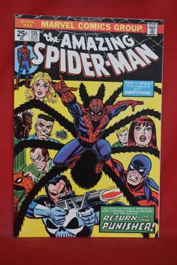 AMAZING SPIDERMAN #135 | KEY 2ND APP OF PUNISHER! | CLASSIC JOHN ROMITA SR | NICE BOOK!