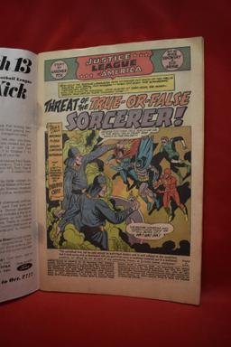 JUSTICE LEAGUE #49 | SEKOWSKY - 1966 | *LOOKS LIKE WATER DAMAGE - STAPLES SOLID - POSSIBLE PRESS?*