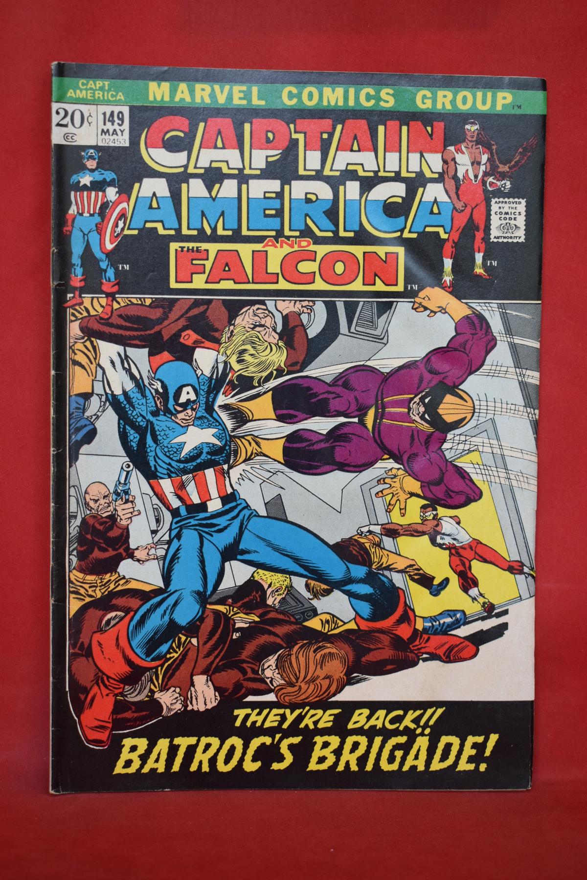 CAPTAIN AMERICA #149 | ALL THE COLORS OF EVIL - GIL KANE - 1972 | *INTERIOR PAGE TORN*