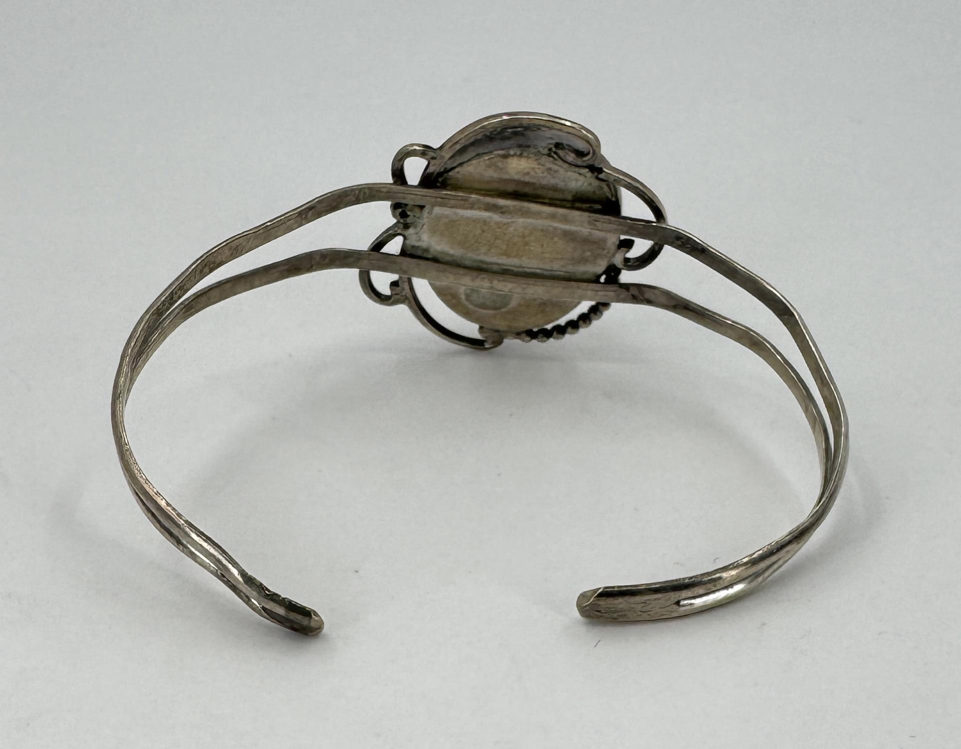 Navajo Sterling Silver Trilobite Fossil Bracelet