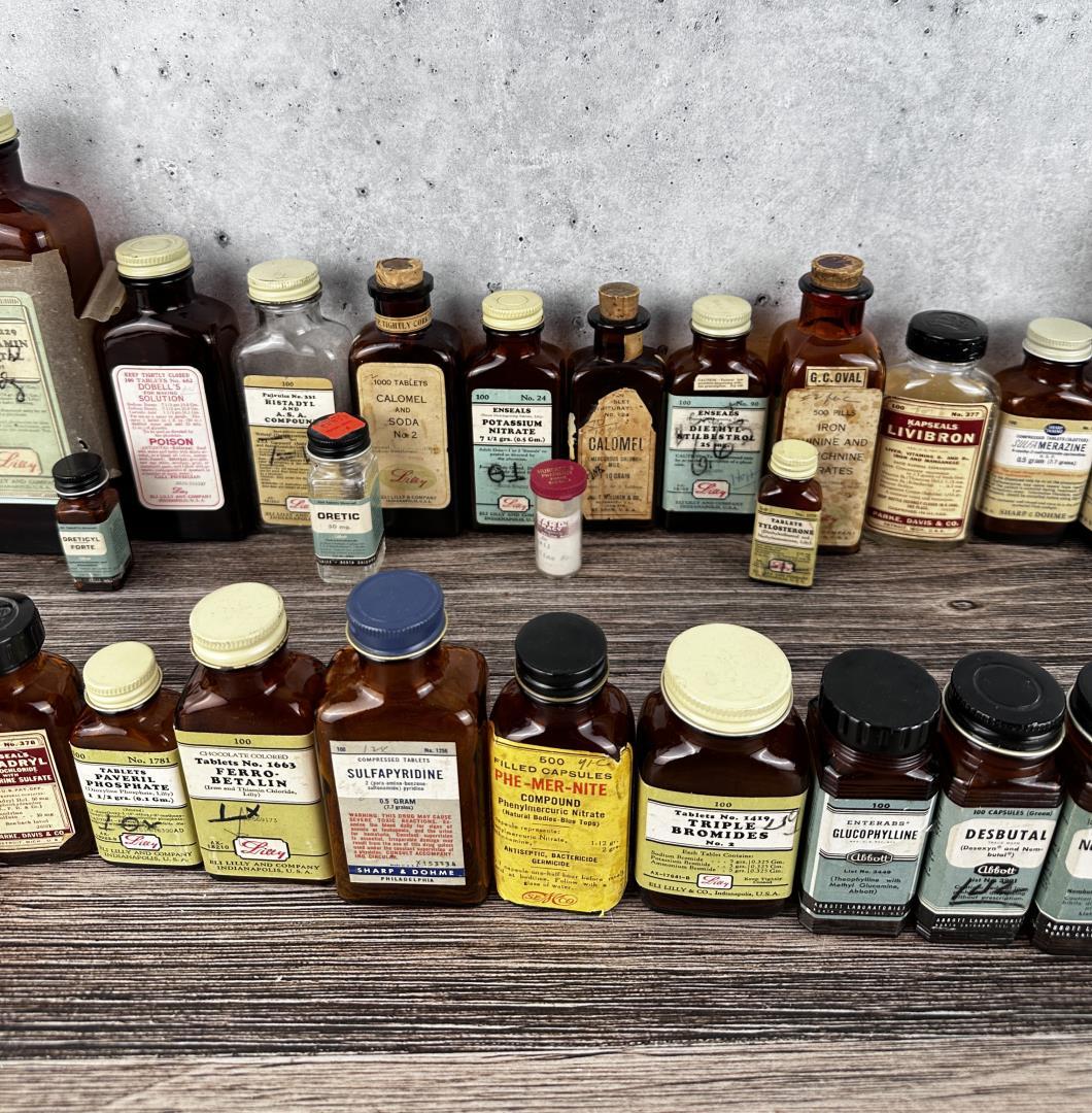 Antique Pharmacy Apothecary Bottles