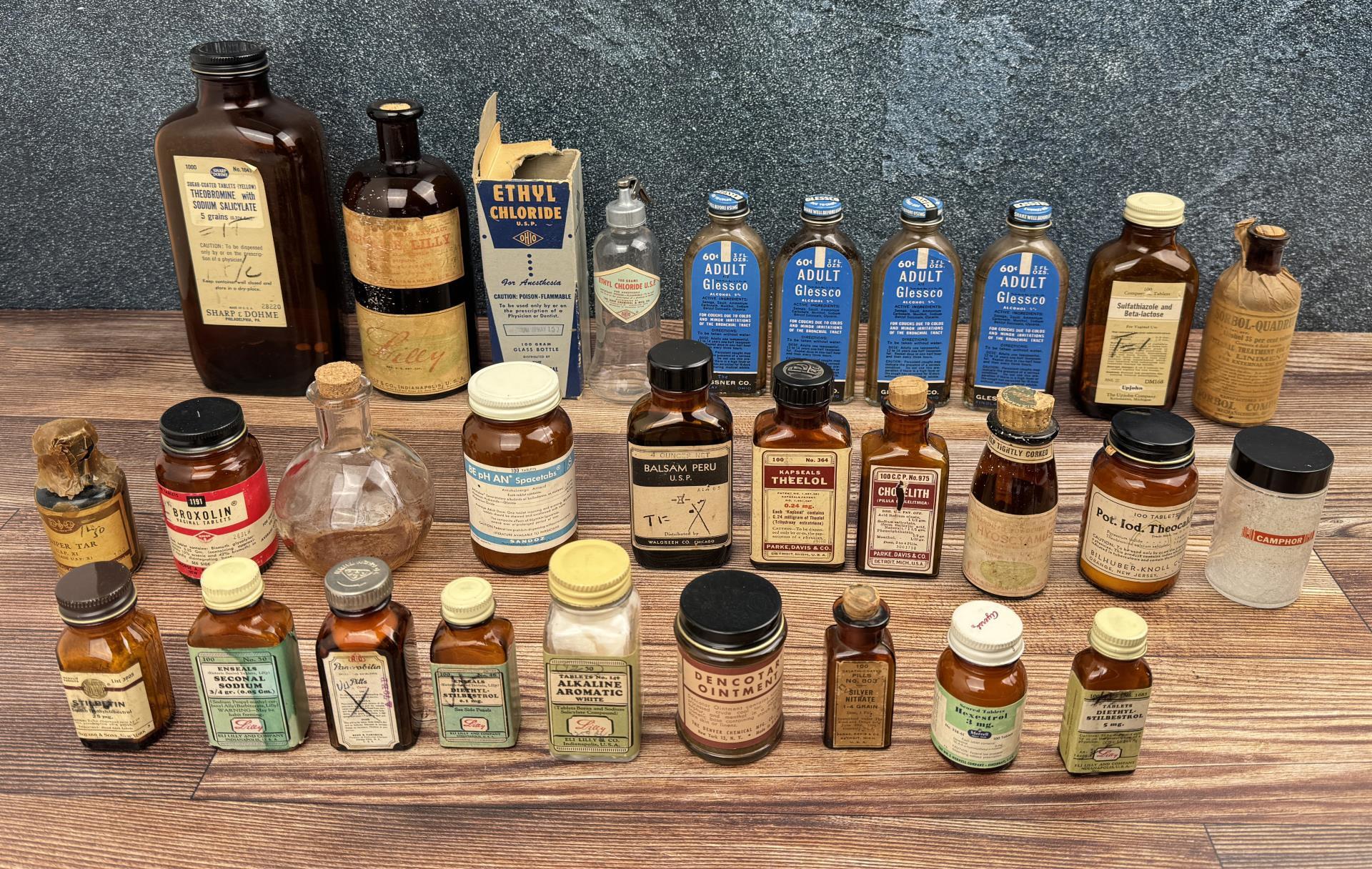 Antique Pharmacy Apothecary Bottles